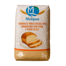 FARINHA DE TRIGO MOLIPAN 5KG EMBALAGEM DE PAPEL - UNIDADE